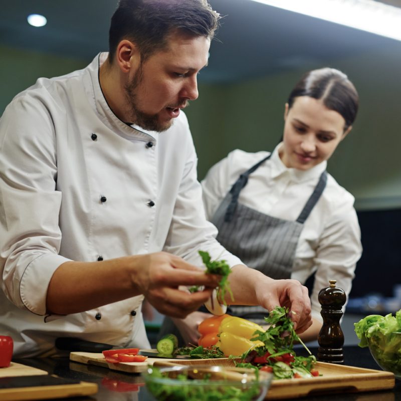Cooking together