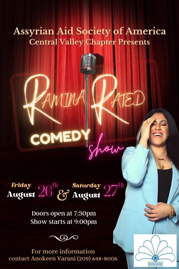 Ramina Rated Comedy show, Hosted by Assyrian Aid Society