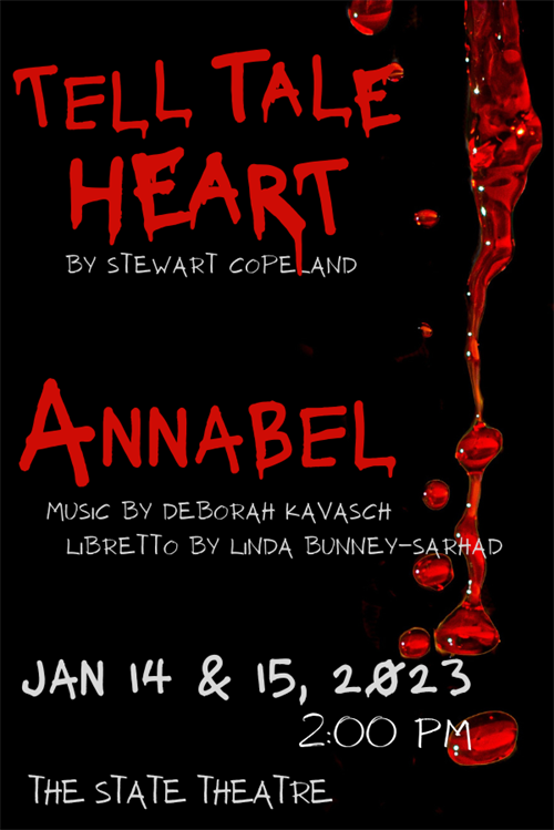 Opera Modesto presents: TELL TALE HEART and ANNABEL