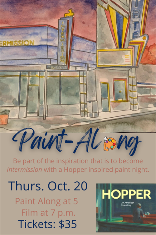 Hopper Inspired Paint Along
