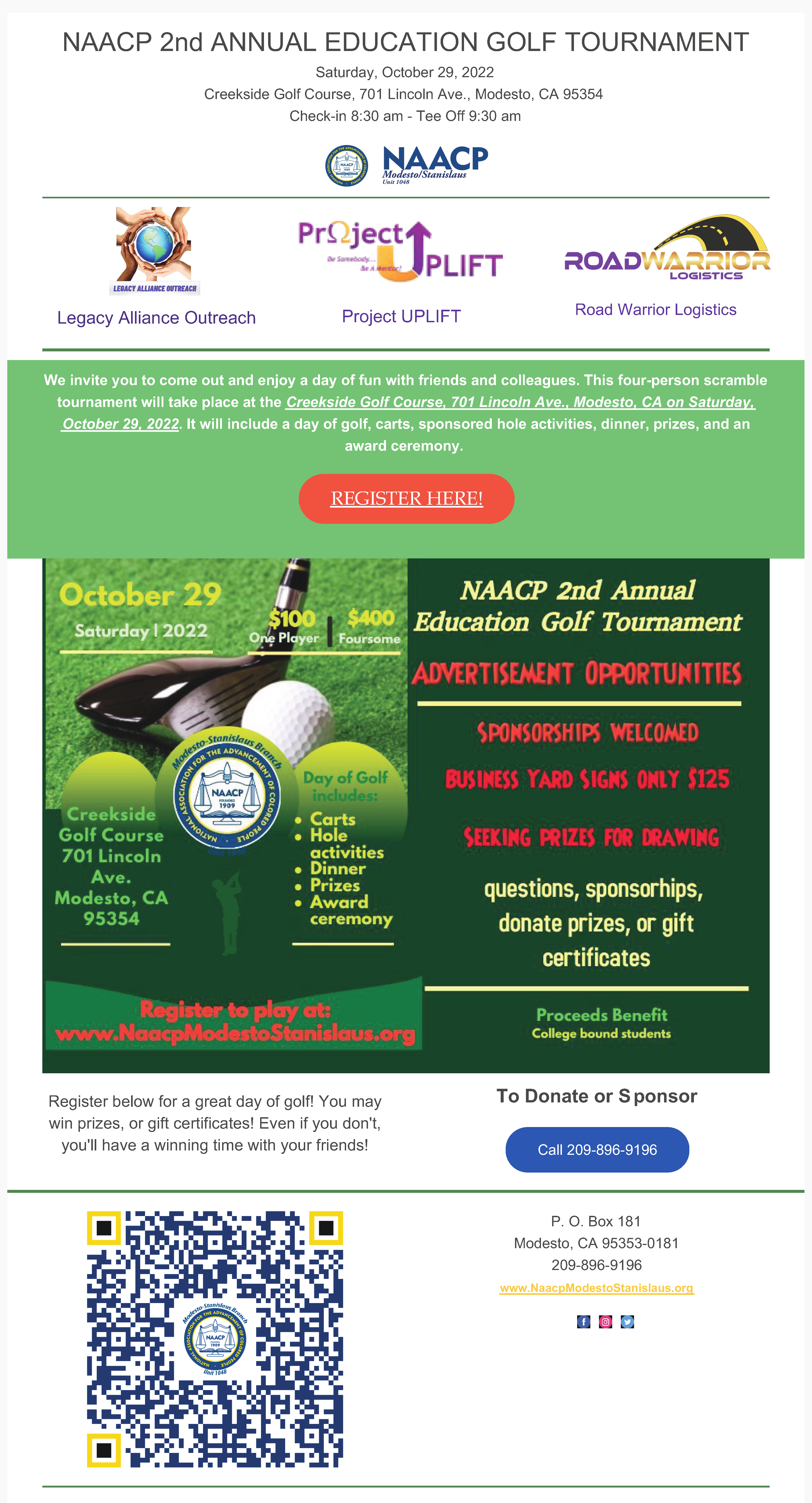 NAACP 2nd Annual Education Golf Tournament