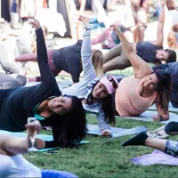 PILATES AT THE MUSIC GARDEN WITH STUDIO V