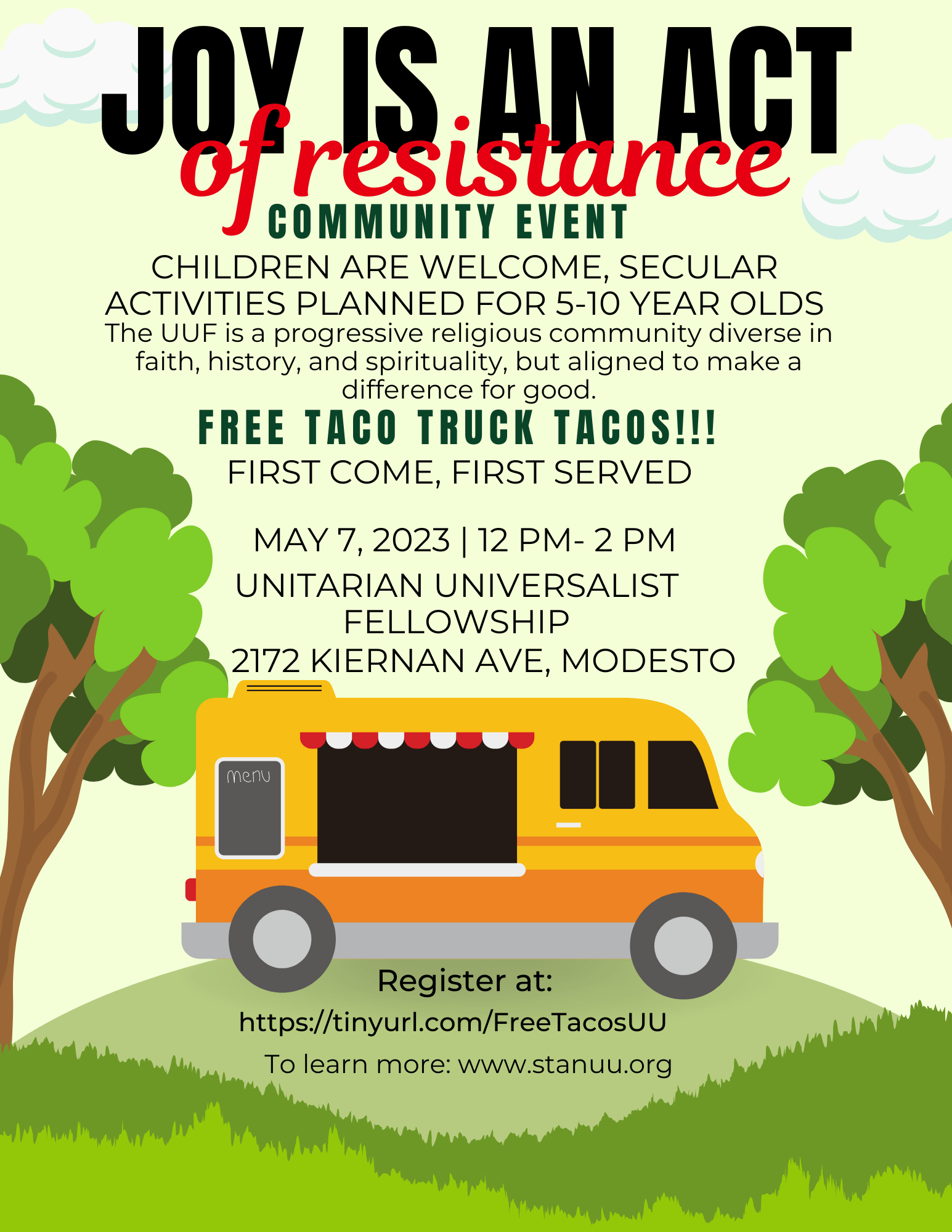 Joy Is An Act Of Resistance Community Event Visit Modesto