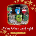 Christmas Wine Glass Paint Night