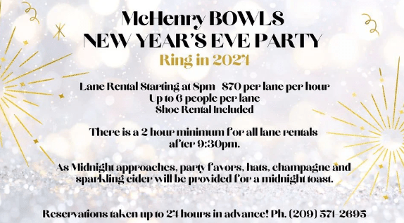 McHenry Bowls New Years Eve Party