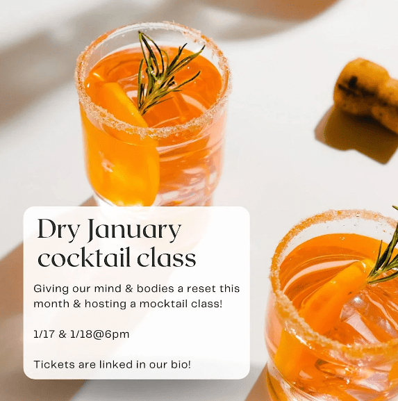 Dry January Mocktail Class