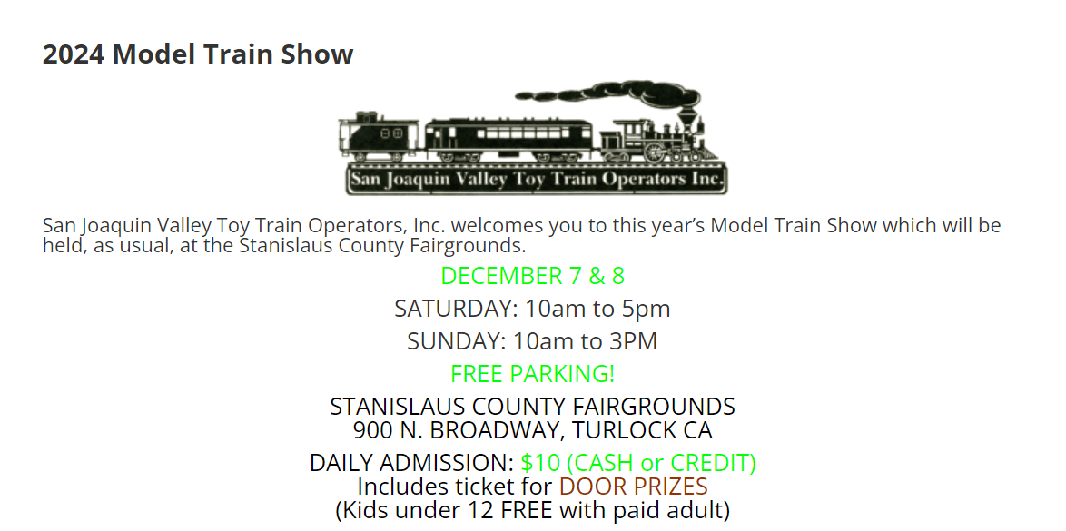 2024 Model Train Show