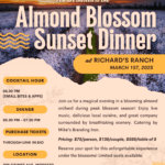 Almond Blossom Sunset Dinner at Richard’s Ranch