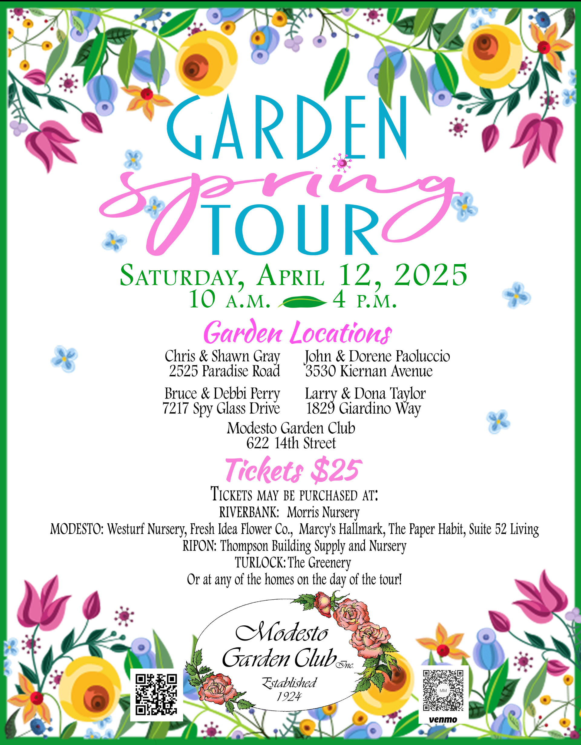 Modesto Garden Club Spring Tour