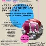 Be Anything Museum- 1 Year Anniversary/Car Show/Fundraiser