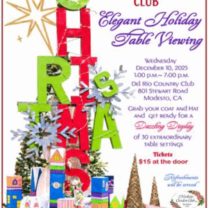 Modesto Garden Club Elegant Holiday Table Viewing